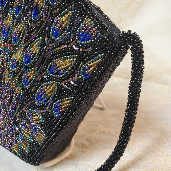 Chico's Beaded Peacock Handbag - Picture 7 of 16